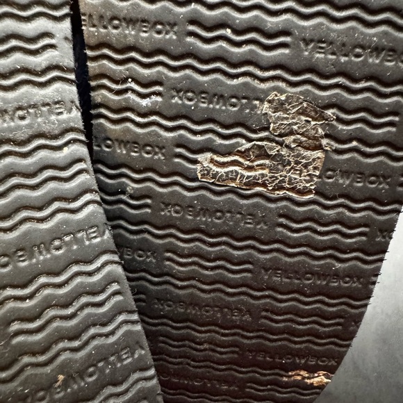 Yellow Box Flip Flops Fayne Women's Blue & Silver Metallic Comfort Sandals SZ 7 - Picture 14 of 16